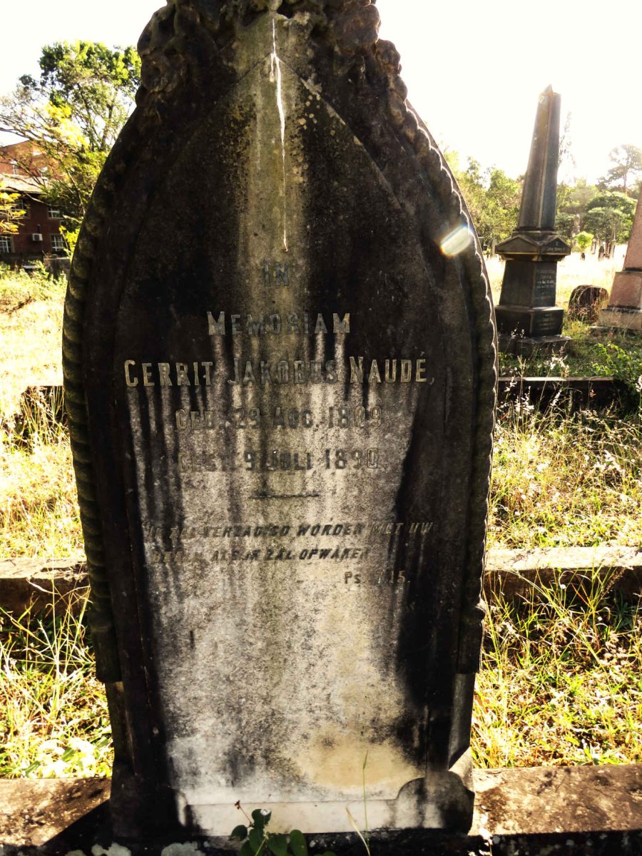 NAUDE Gerrit Jakobus 1809-1890
