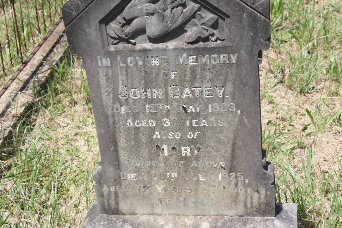 OATEY John -1889 &amp; Mary -1925