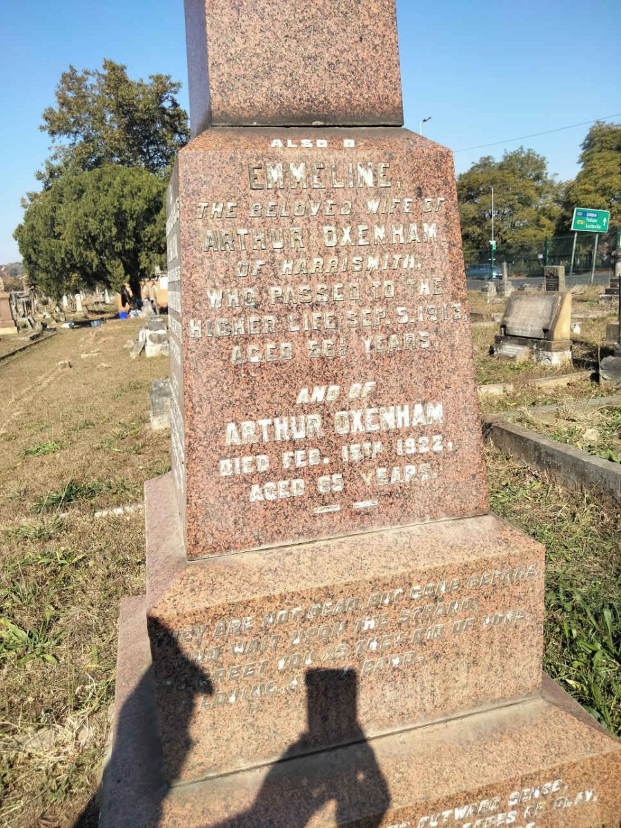 OXENHAM Arthur -1922 & Emmeline -1913