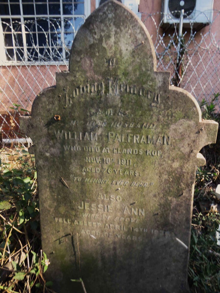 PALFRAMAN William -1911 & Jessie Ann -1936