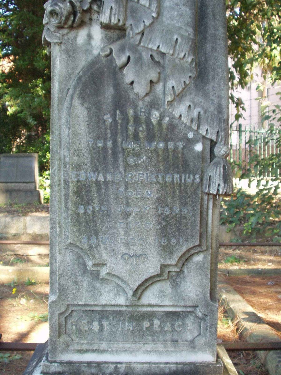 PISTORIUS Edward C. 18?9-1881
