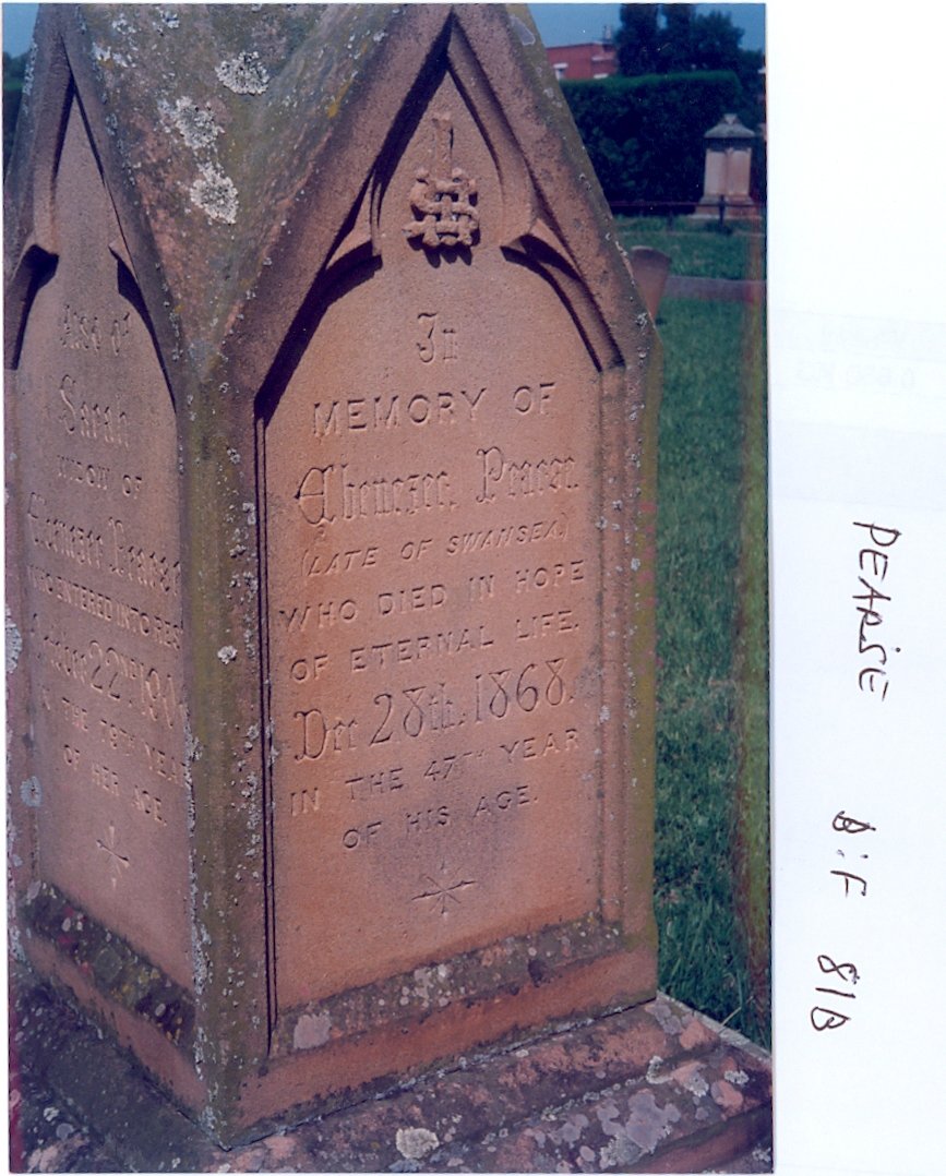 PEARSE Ebenezer -1868 & Sarah -1900
