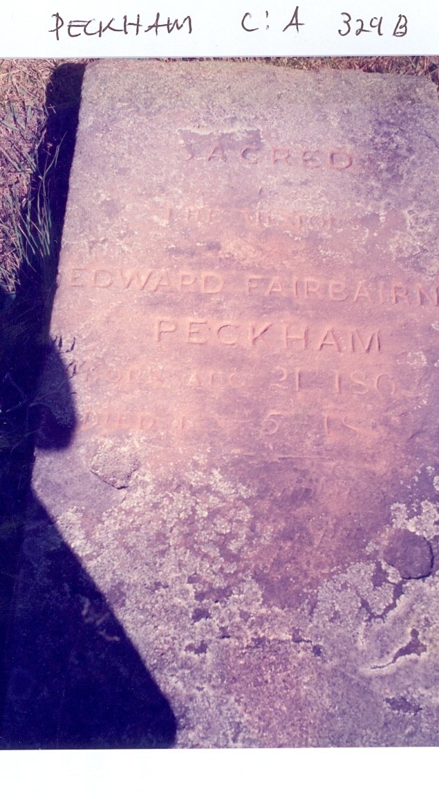 PECKHAM Edward Fairbairn 