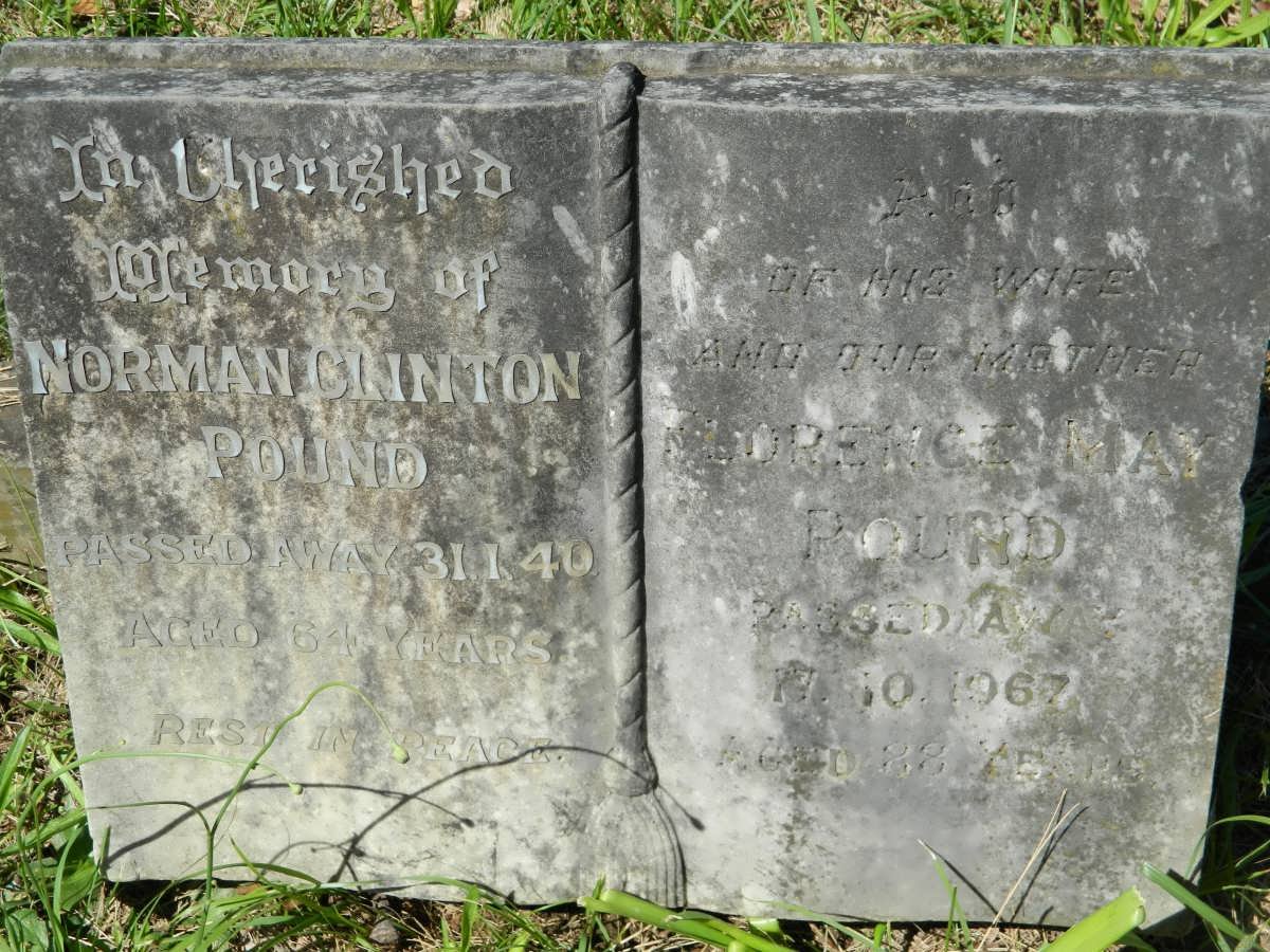 POUND Norman Clinton -1940 &amp; Florence May -1967
