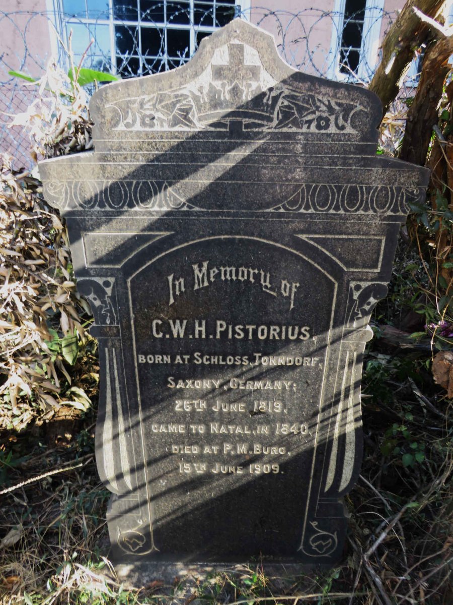 PISTORIUS C.W.H 1819-1909