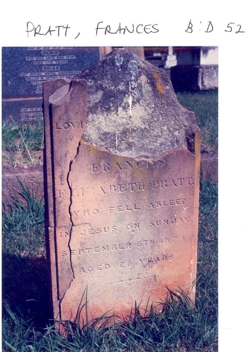 PRATT Frances Elizabeth -1874