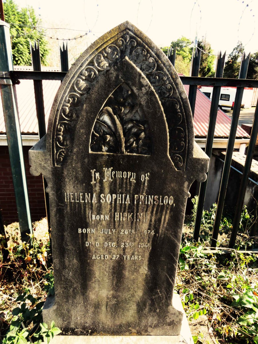 PRINSLOO Helena Sophia nee HIPKIN 1874-1901