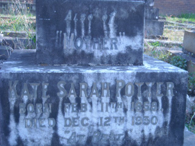 POTTER Kate Sarah 1858-1930