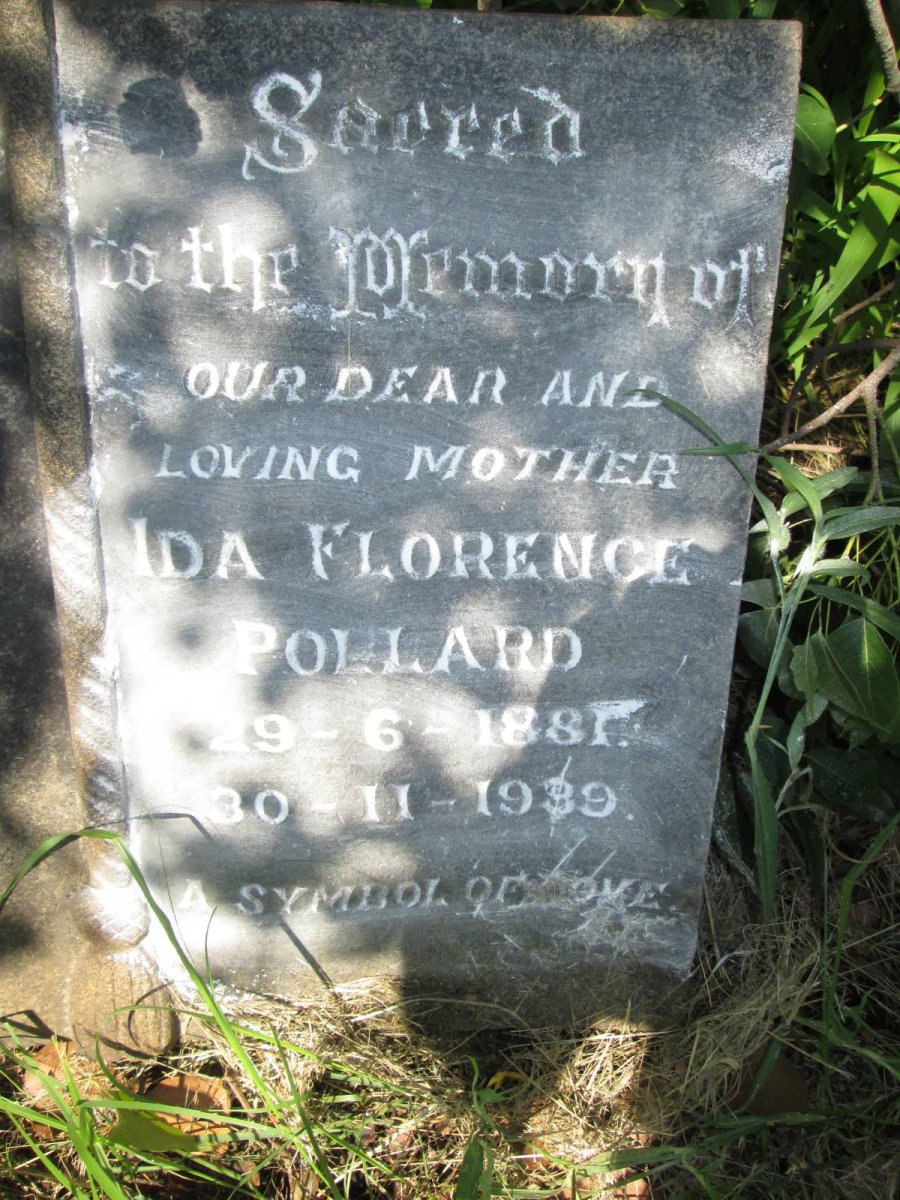 POLLARD Ida Florence 1881-1939
