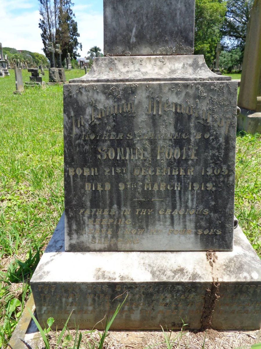POOLE Sonnie 1905-1919