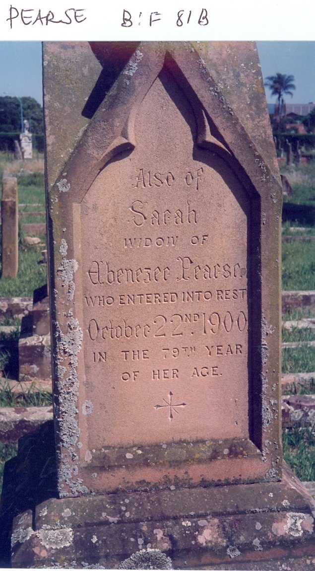 PEARSE Sarah -1900