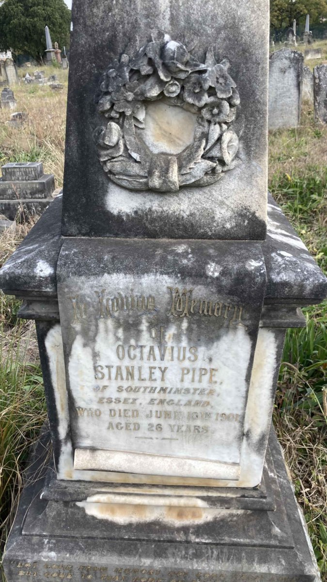 PIPE Octavius Stanley -1901