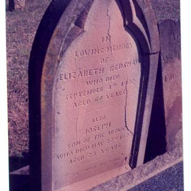 REDSHAW Elizabeth -1880 :: REDSHAW Joseph -1877
