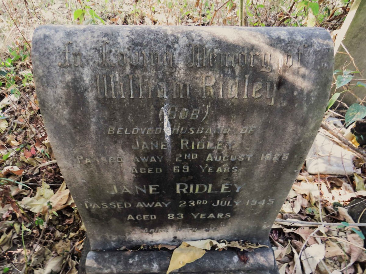 RIDLEY William -1925 & Jane -1945