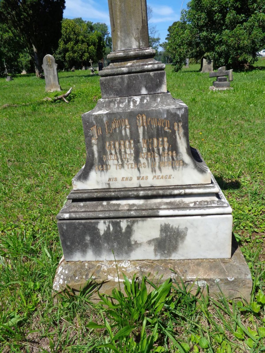 RYDER George -1896