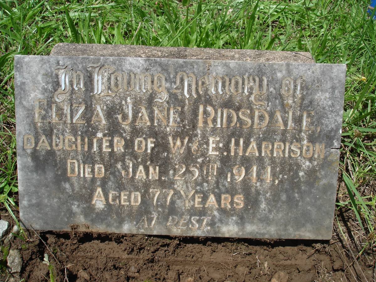 RIDSDALE Eliza Jane nee HARRISON -1944
