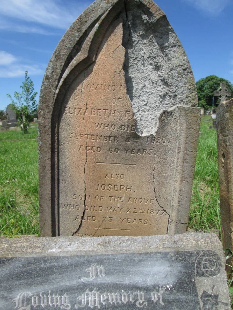 REDSHAW Elizabeth -1880 :: REDSHAW Joseph -1877