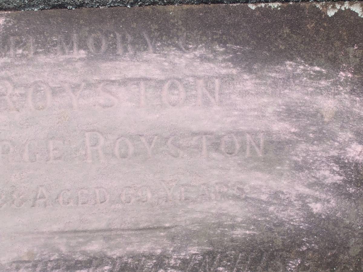 ROYSTON Mary E. -1888
