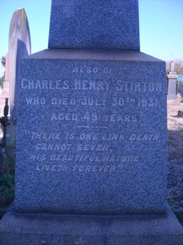 STIRTON Charles Henry -1931