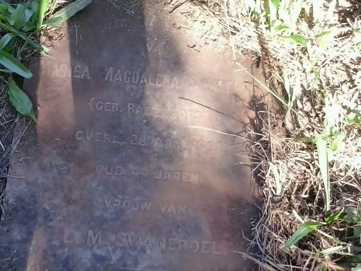 SWANEPOEL Mariea Magdalena nee BADENHORST -1901