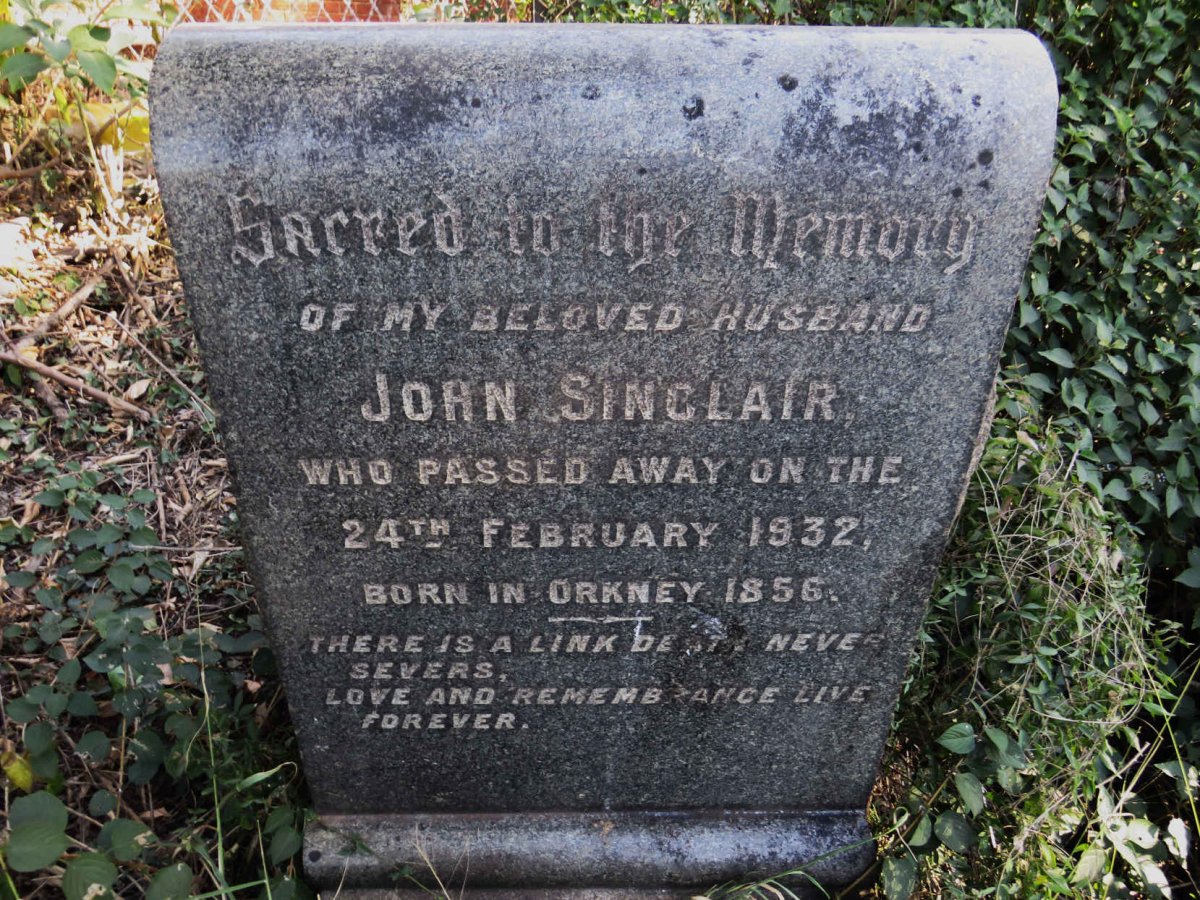 SINCLAIR John 1856-1932