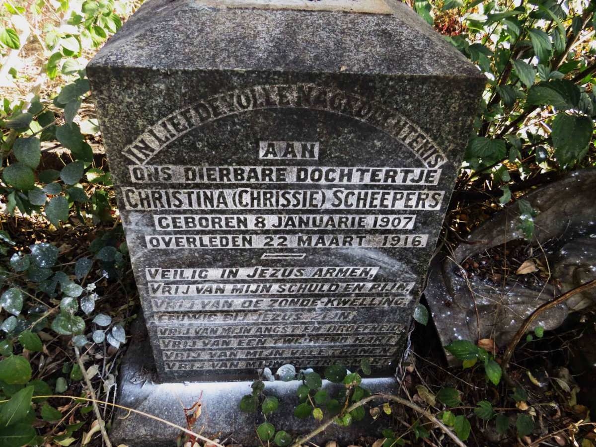 SCHEEPERS Christina 1907-1916