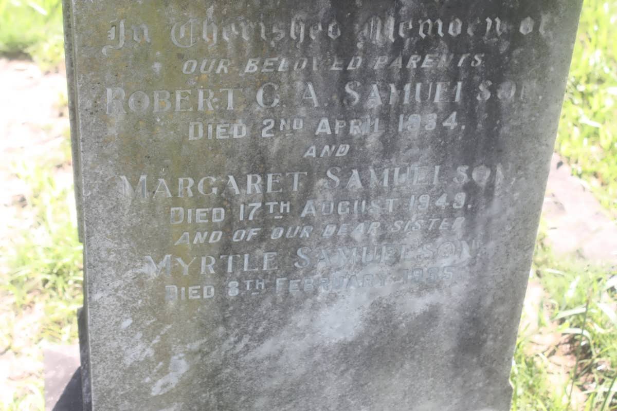 SAMUELSON Robert C. A. -1934 &amp; Margaret -1949 :: SAMUELSON Myrtle -1935