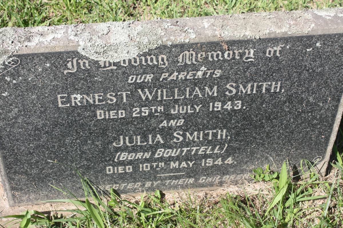 SMITH Ernest William -1943 &amp; Julia BOUTTELL -1944