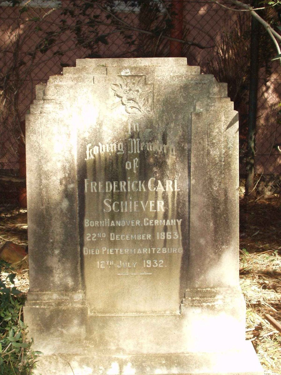 SCHIEVER Frederick Carl 1863-1932