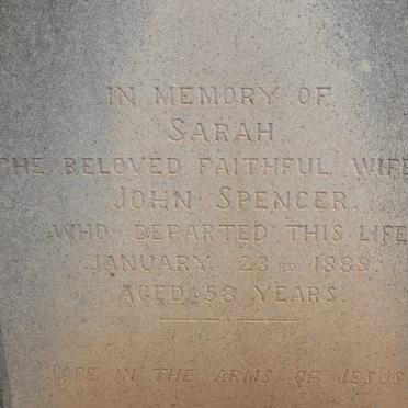 SPENCER Sarah -1889