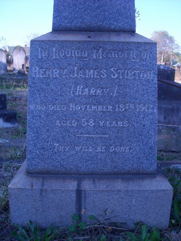 STIRTON Henry James -1912