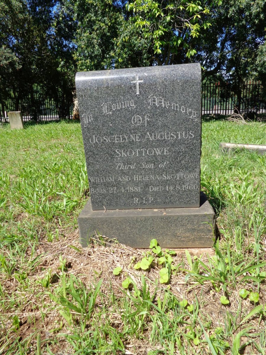 SKOTTOWE Joscelyne Augustus 1881-1960