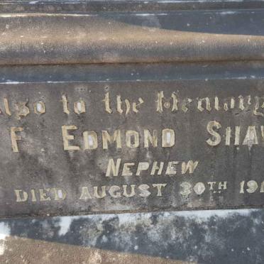 SHAW F. Edmond -1917