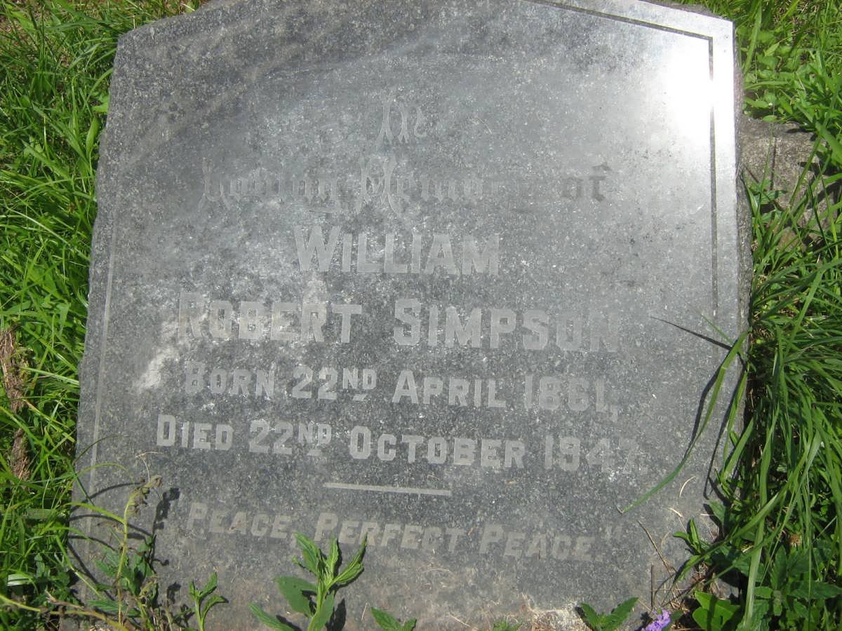 SIMPSON William Robert 1861-1947