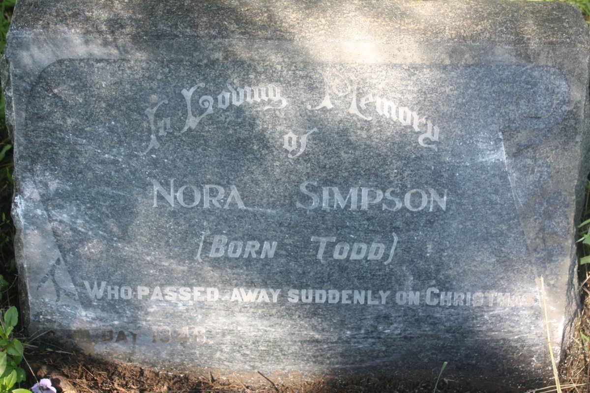 SIMPSON Nora nee TODD -1946