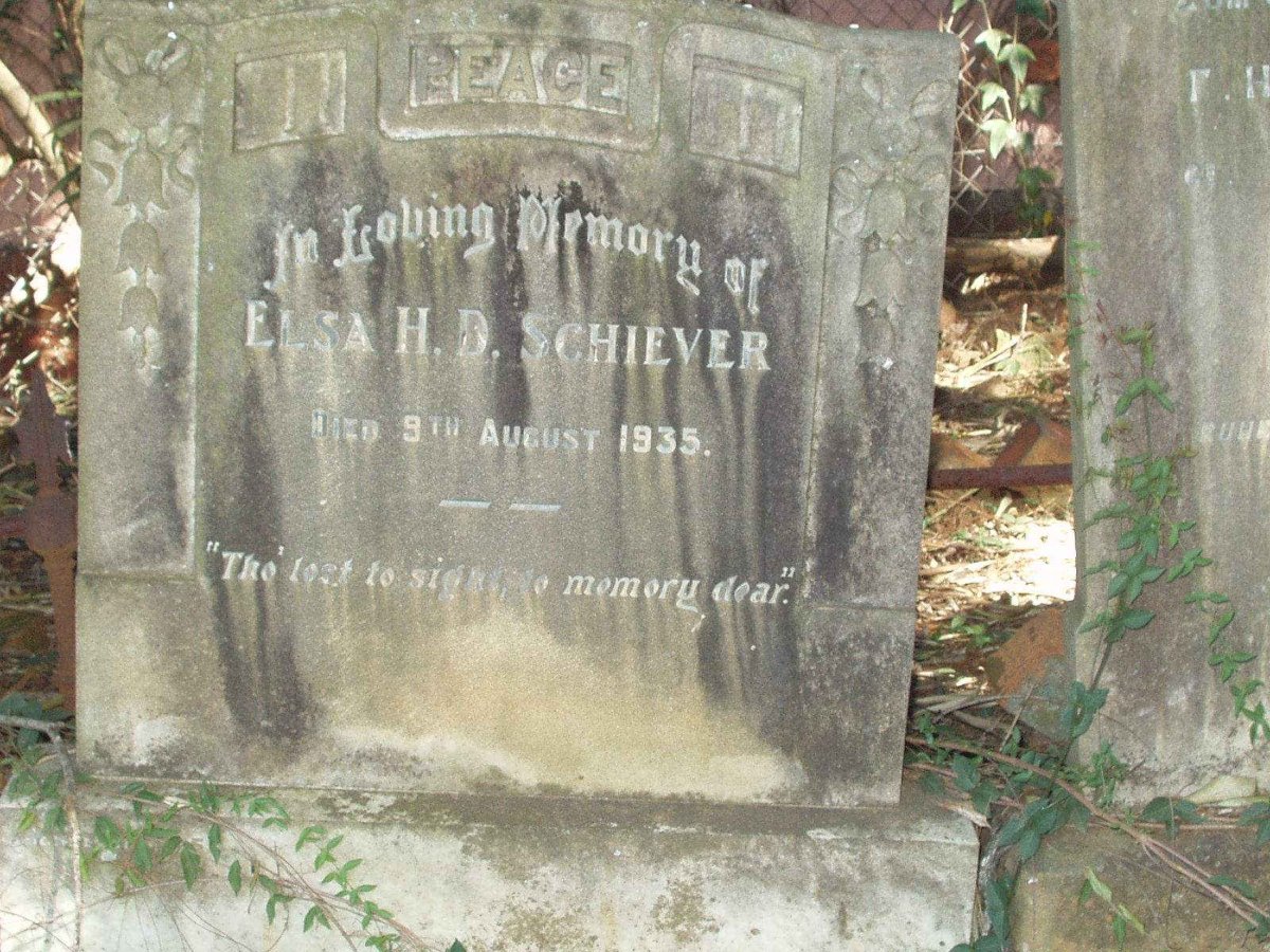SCHIEVER Elsa H.D.  -1935
