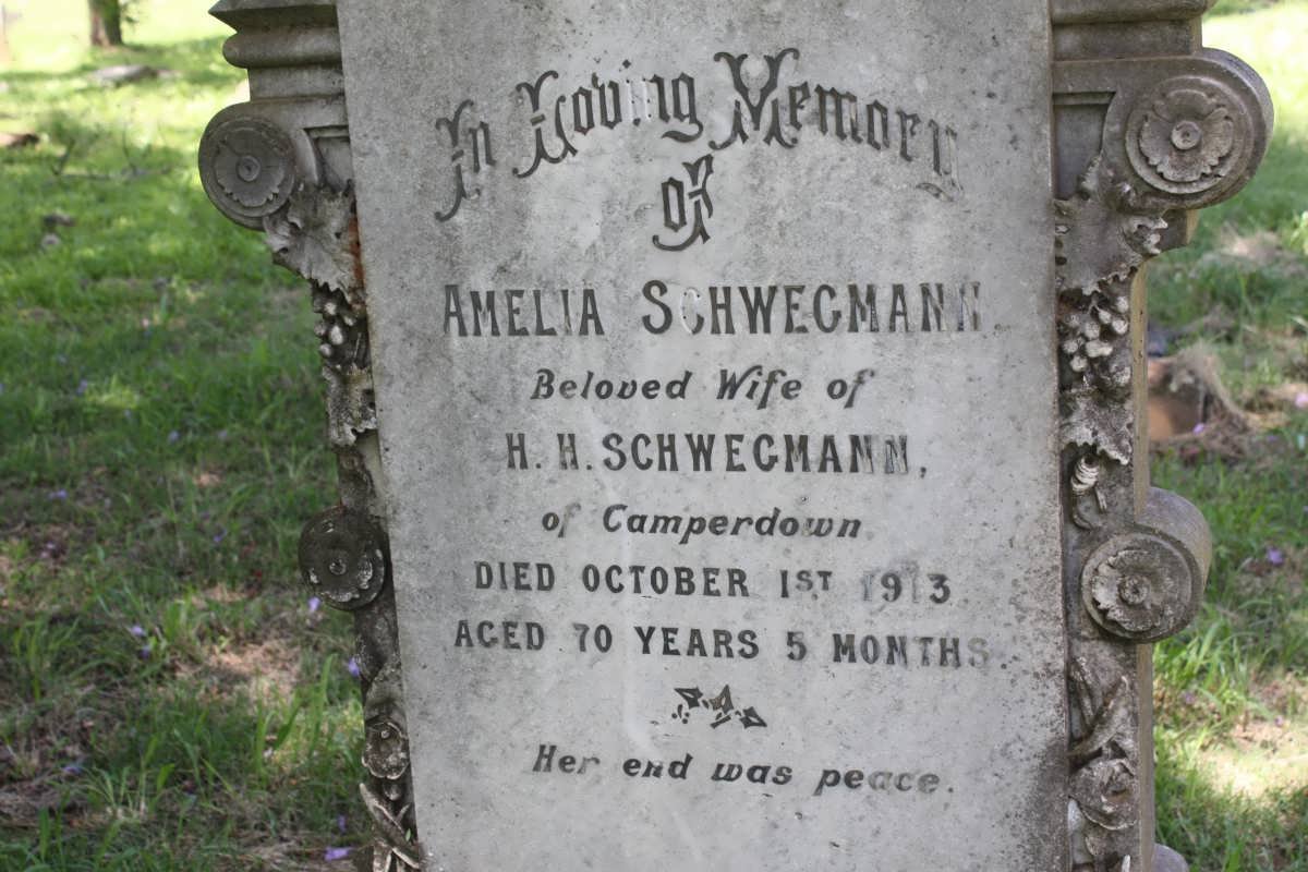 SCHWEGMANN Amelia -1913
