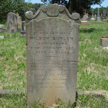 SONLEY Wilson -1877 &amp; Alice DYKES -1915