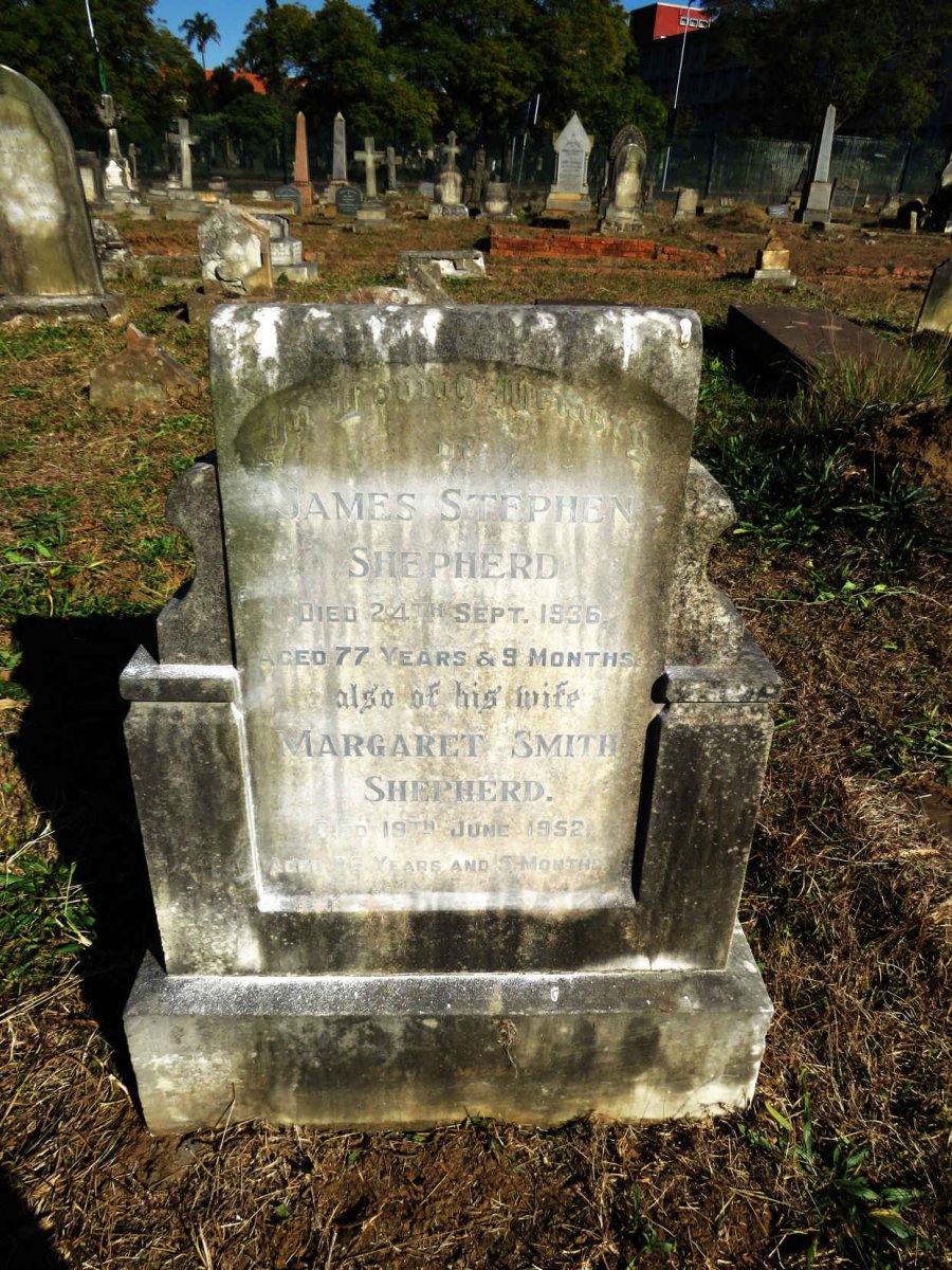 SHEPHERD James Stephen -1936 & Margaret Smith -1952
