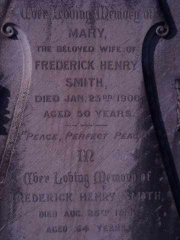SMITH Frederick Henry -1919 &amp; Mary -1906
