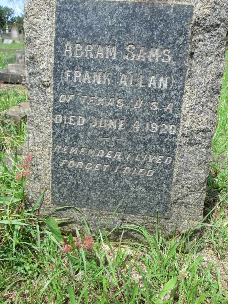 SAMS Frank Allan -1920