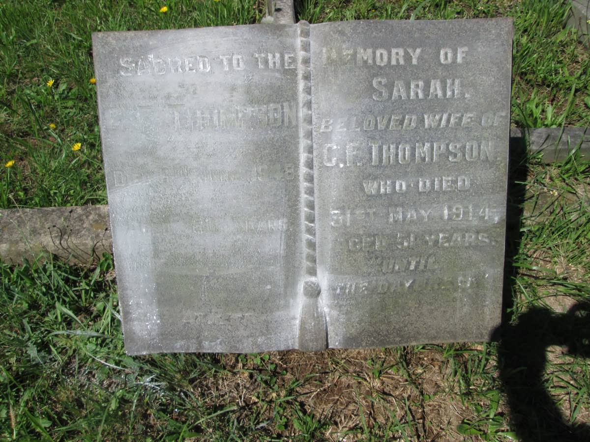 THOMPSON C.F. -1948 &amp; Sarah -1914