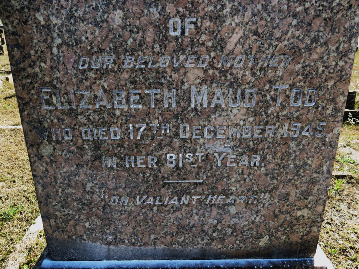 TOD Elizabeth Maud -1945