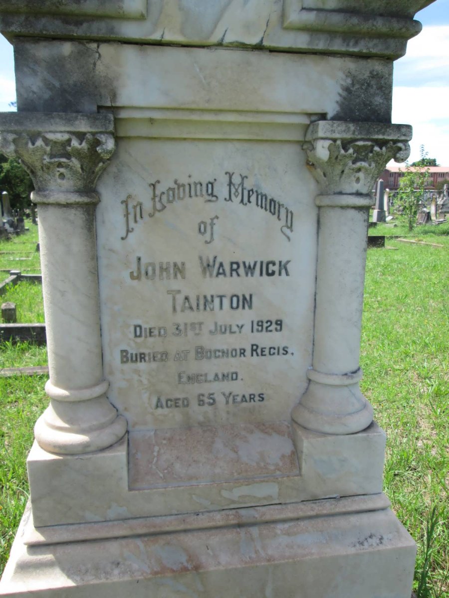 TAINTON John Warwick -1929