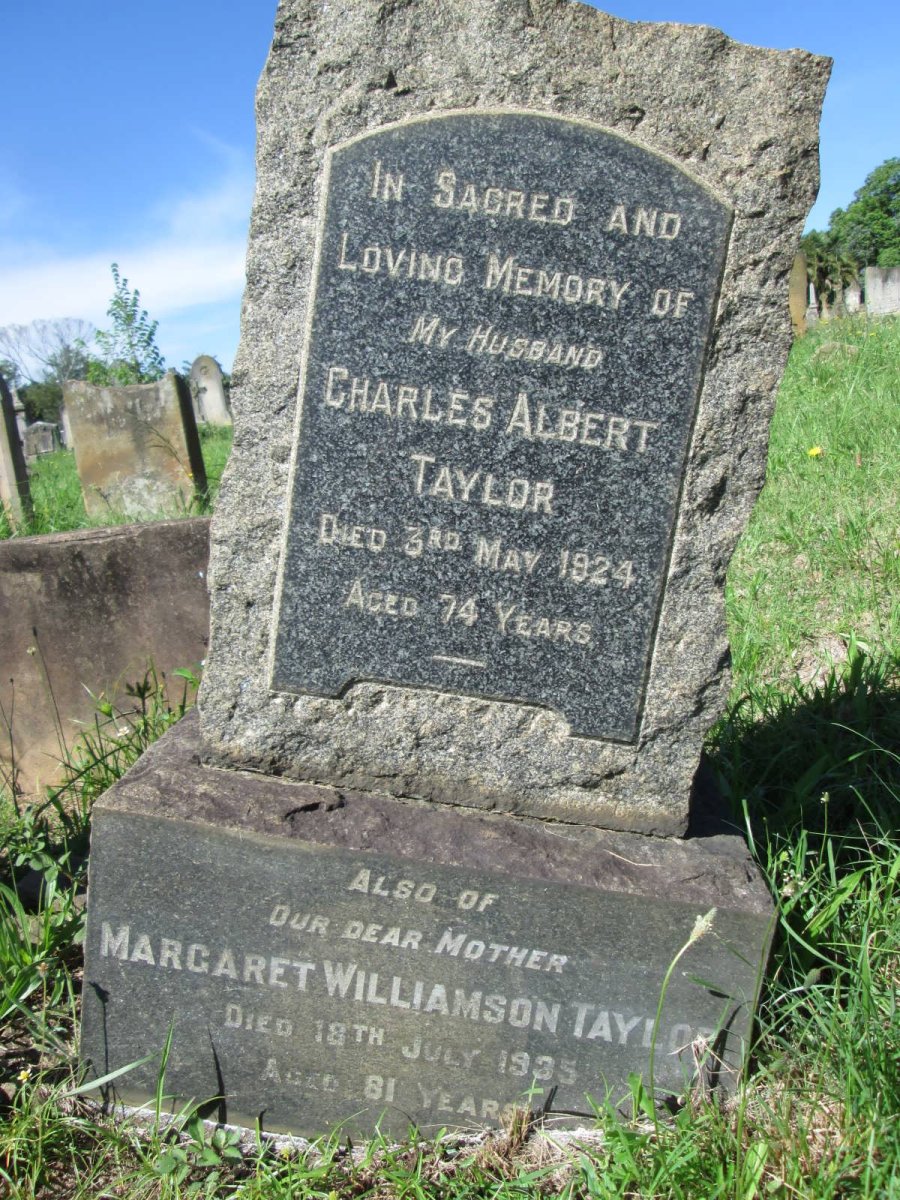 TAYLOR Charles Albert -1924 &amp; Margaret WILLIAMSON -1935