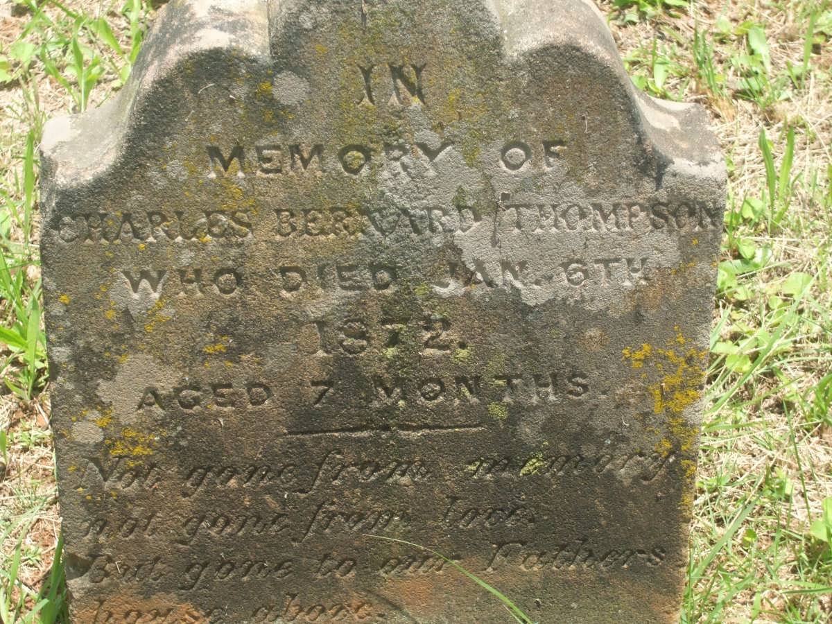 THOMPSON Charles Bernard -1872