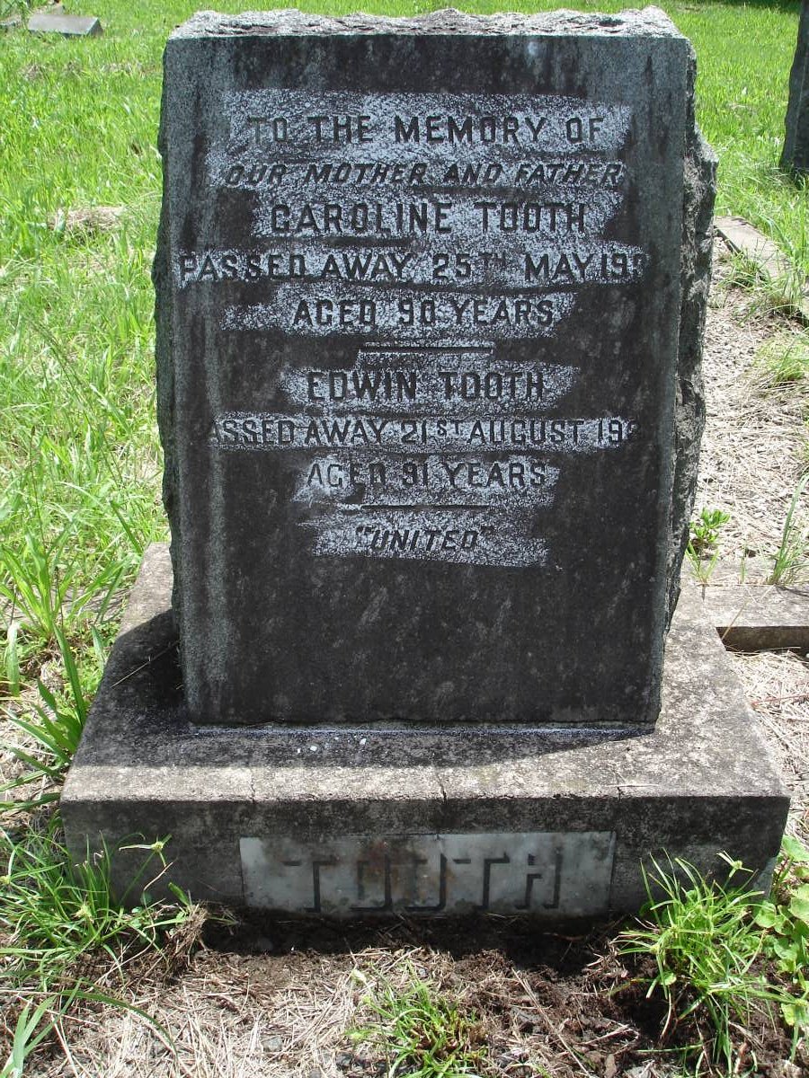 TOOTH Edwin -1939 &amp; Caroline -1934