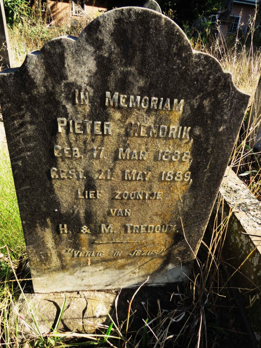 TREDOUX Pieter Hendrik 1888-1889