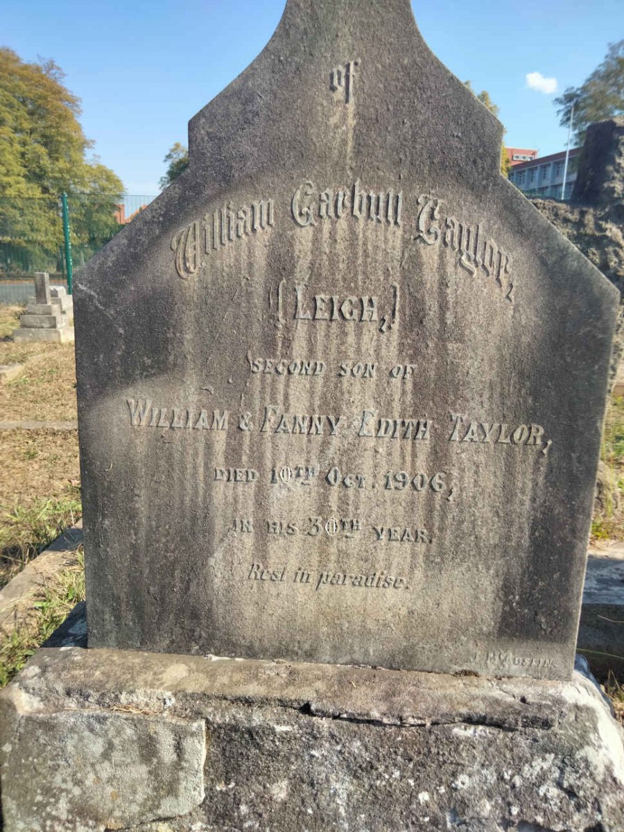 TAYLOR William Garbutt -1906