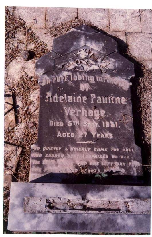 VERHAGE Adelaide Pauline -1931